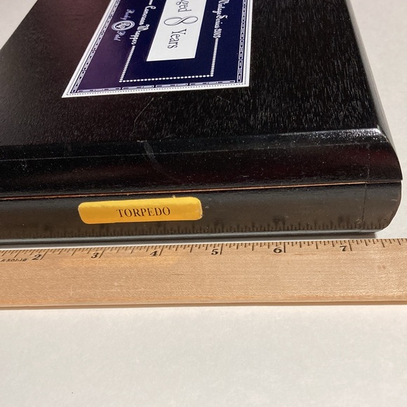 2003 VINTAGE ROCKY PATEL TORPEDO CIGAR BLACK BOX - Picture 12 of 14